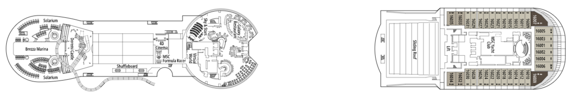 Deck 16 - Acquamarina plan